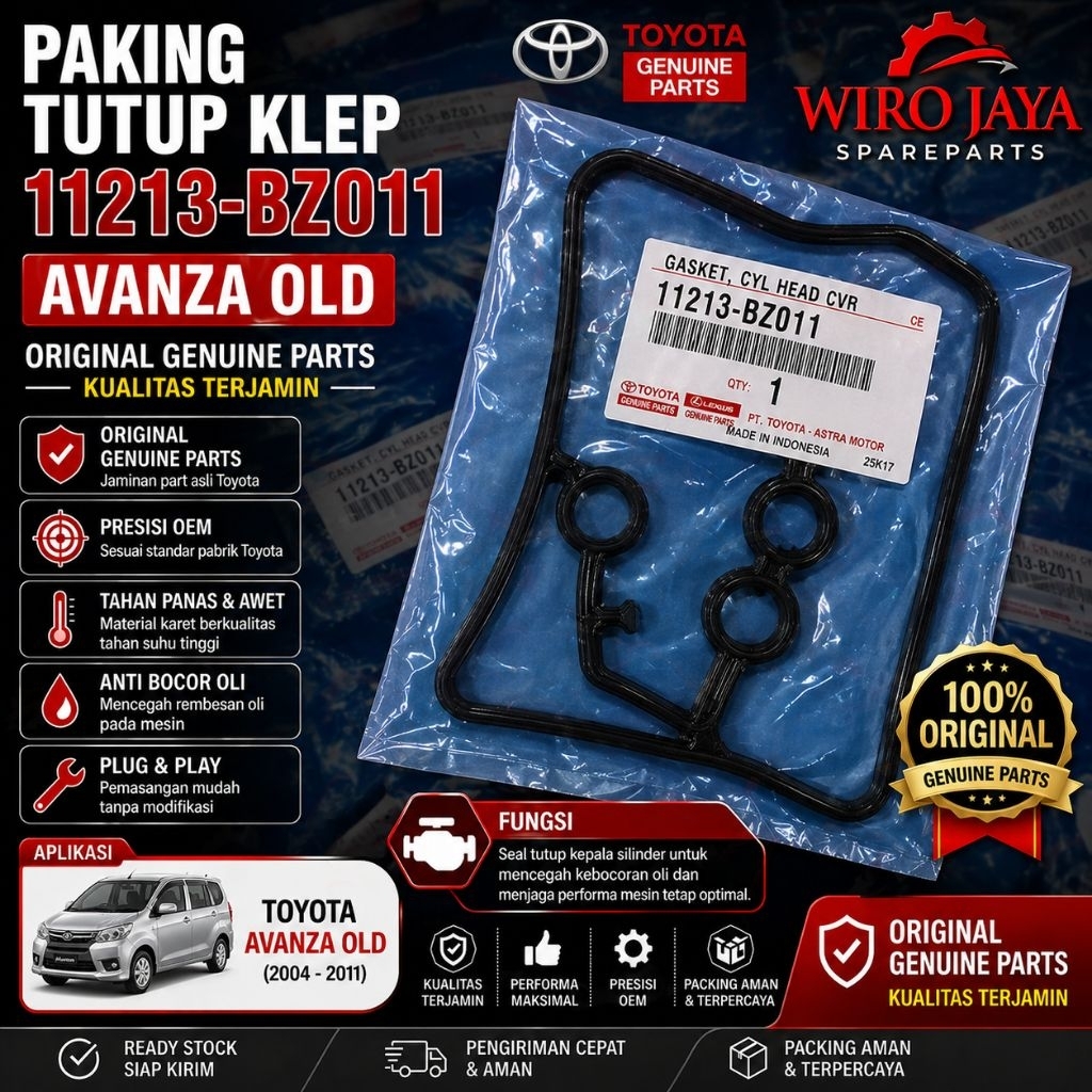 Gasket tutup kepala Silinder/Paking tutup Klep [11213-BZ011]