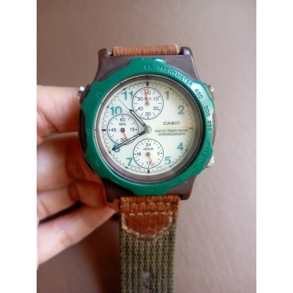 Vintage Casio MWB-10 Chronograph Watch