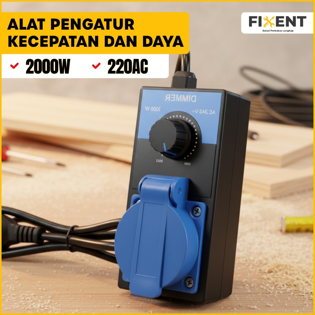 Dimmer Speed Control 2000W Pengatur Kecepatan Gerinda Dimmer Gerinda 2000 Watt AC 220V