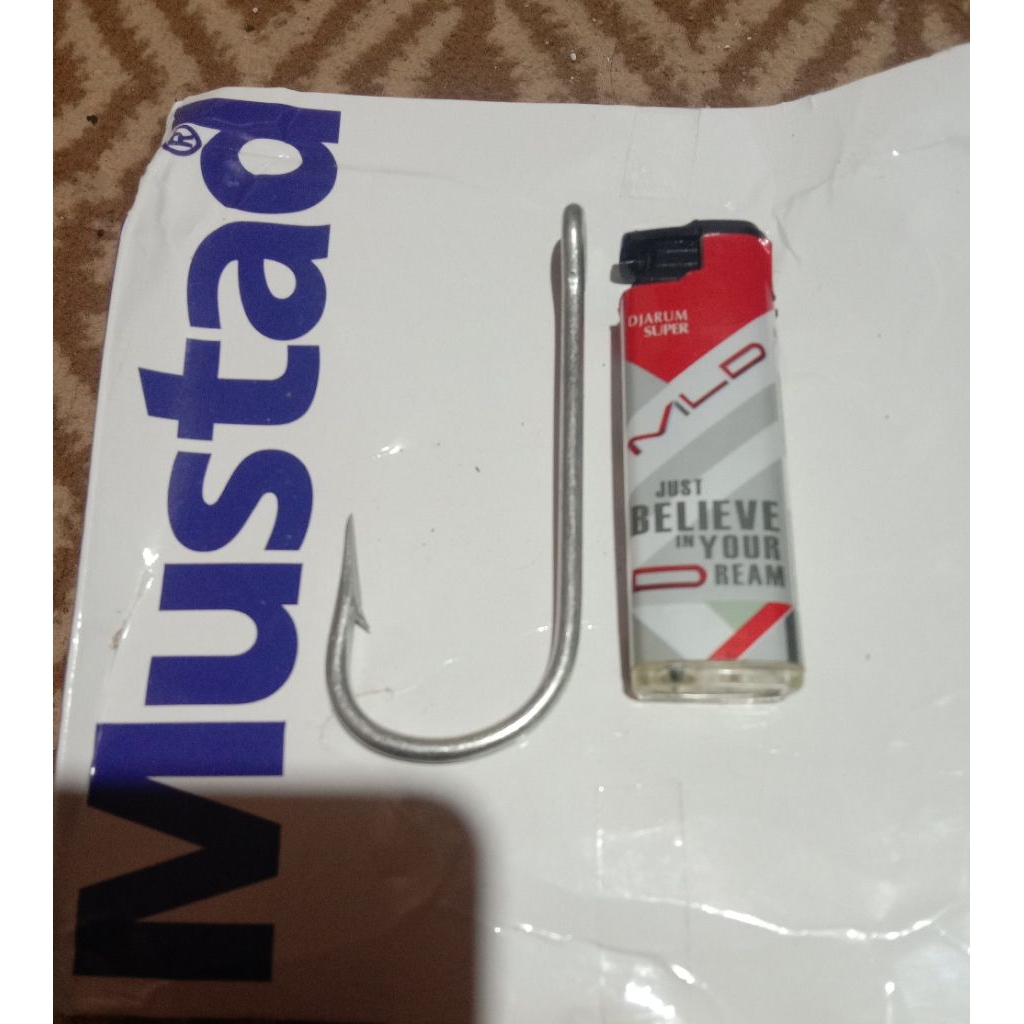 Mata Kail Pancing MUSTAD STAINLESS LEHER PANJANG 2335 super jumbo tajam size 1 sampai 3