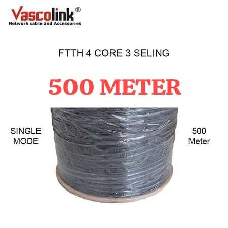 Vascolink 500 meter Kabel Fiber Optik 1Core  2Core  4Core 3Seling 500 Meter