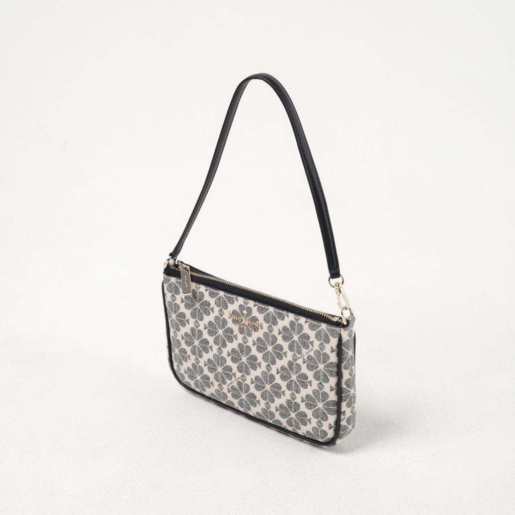 Tas KS JACQUARD MONOGRAM WHITE BLACK HOBO BAG 100% ORIGINAL