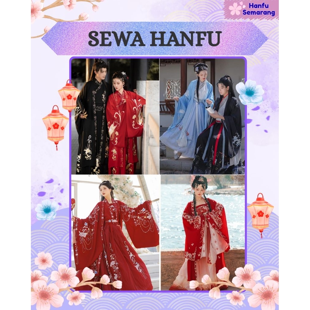 SPLIT-PAY Rental Sewa Hanfu Kimono Cheongsam Kostum Lolita