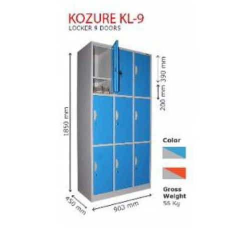 KOZURE KL-9 LOKER 9 PINTU KOZURE