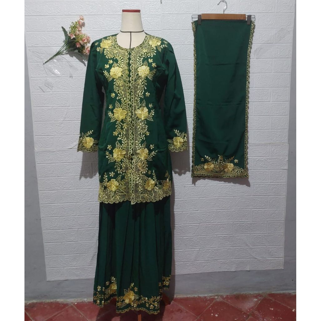Set Vintage Rok Emerald