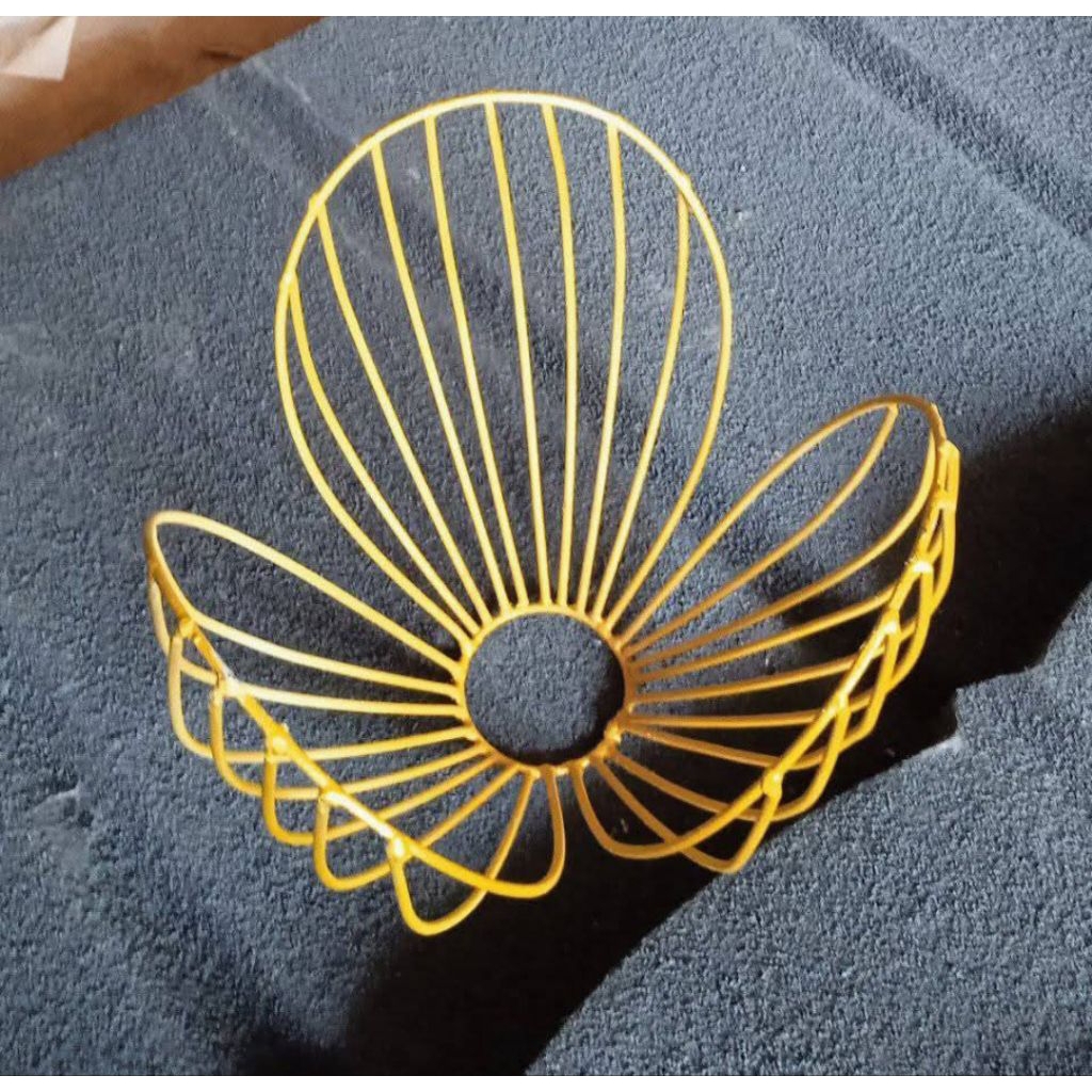 KAP LAMPU BUNGA TULIP MODEL RANGKA BESI