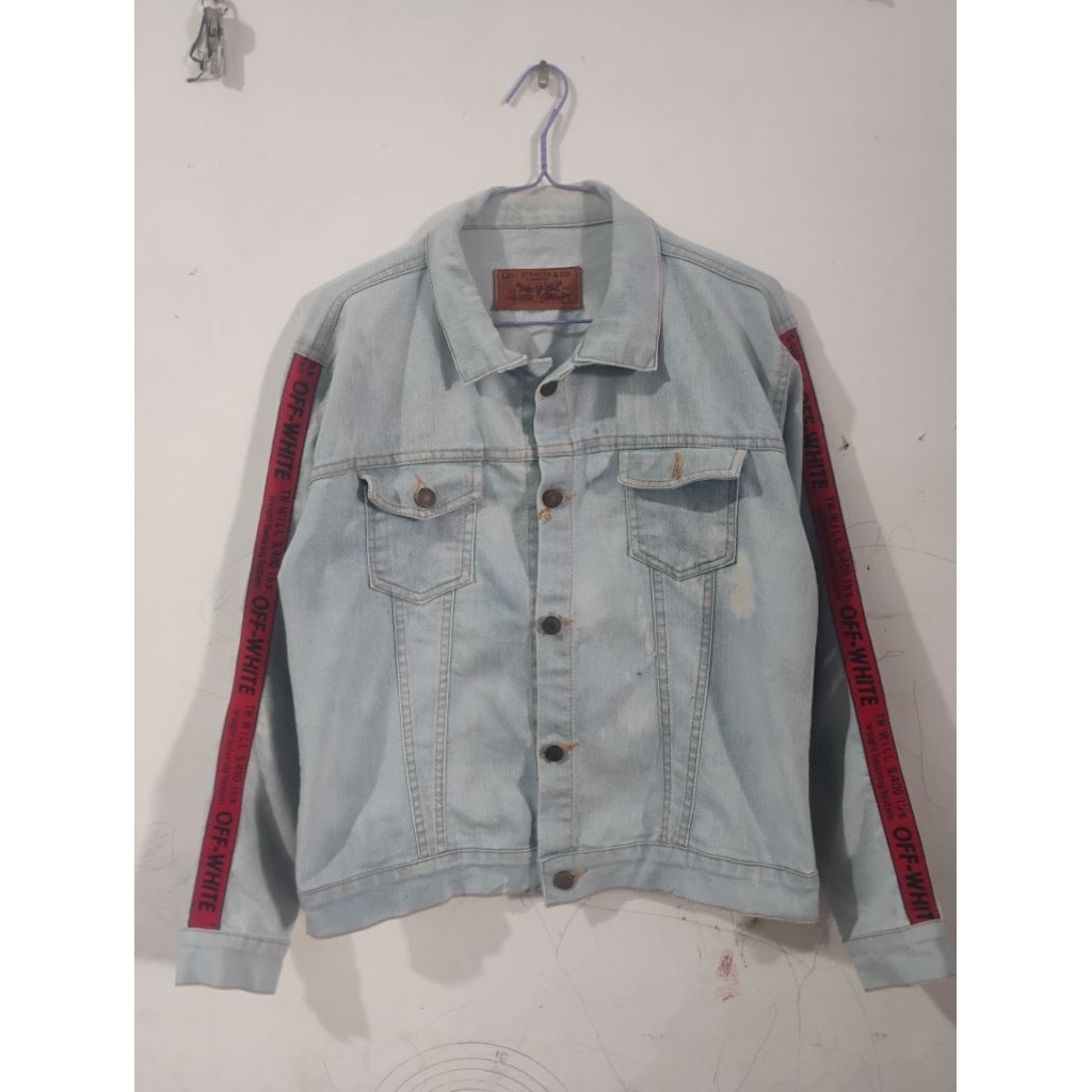 jacket Jeans lepis taped OW fesyen