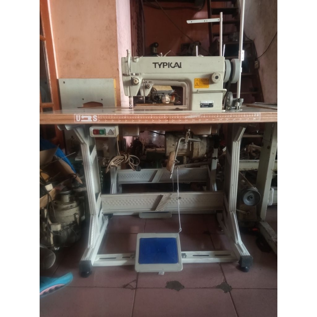 Mesin jahit typical GC6150 komplit set dinamo servo
