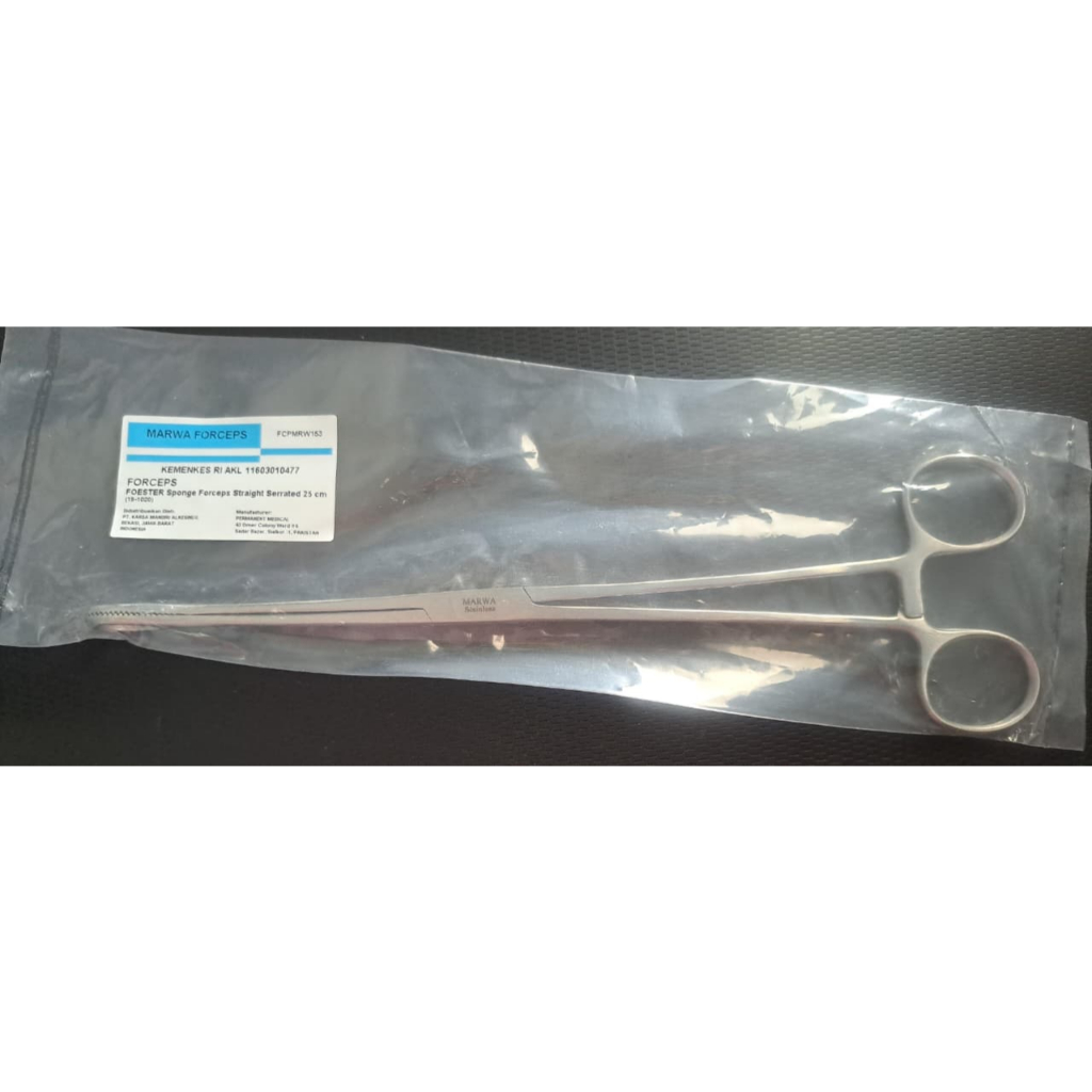 Vencer Clamp / Pencer Klem / Foerster Sponge Holding Forceps 25cm