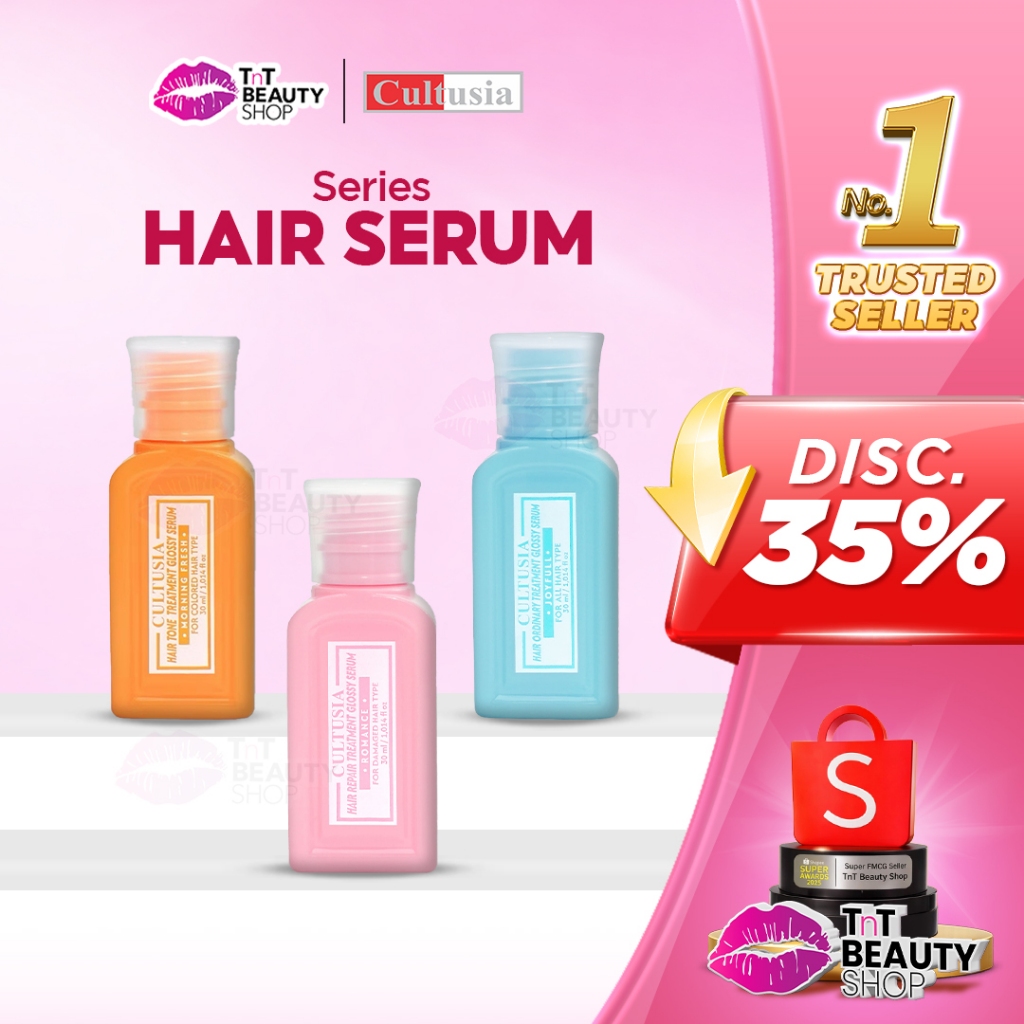 CULTUSIA Hair Serum 30ml Penguat rambut, penumbuh rambut, pelembut rambut 30ml | TnT Beauty Shop