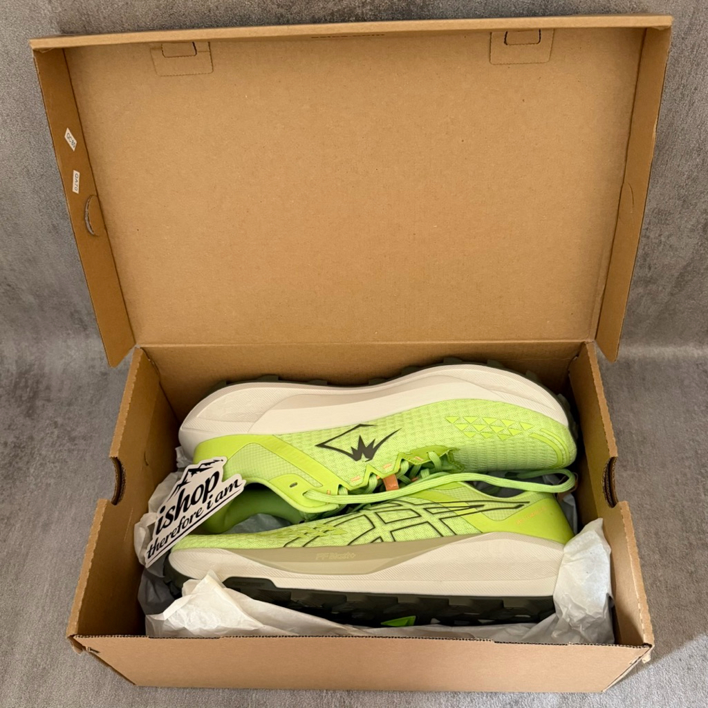asics gel trabuco 13 green lime sepatu trail run original size 46