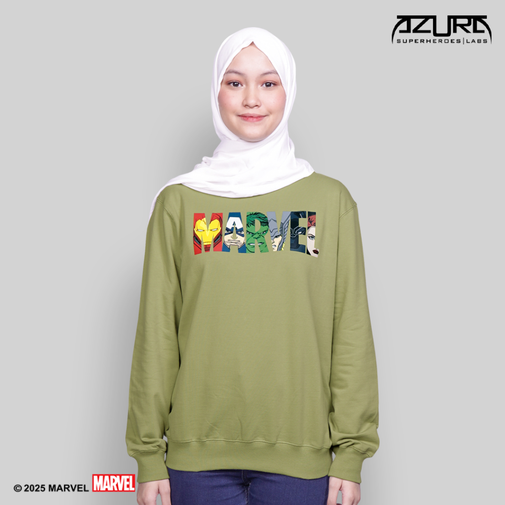Azura Indonesia Crewneck Marvel Original Avengers Characters Sage