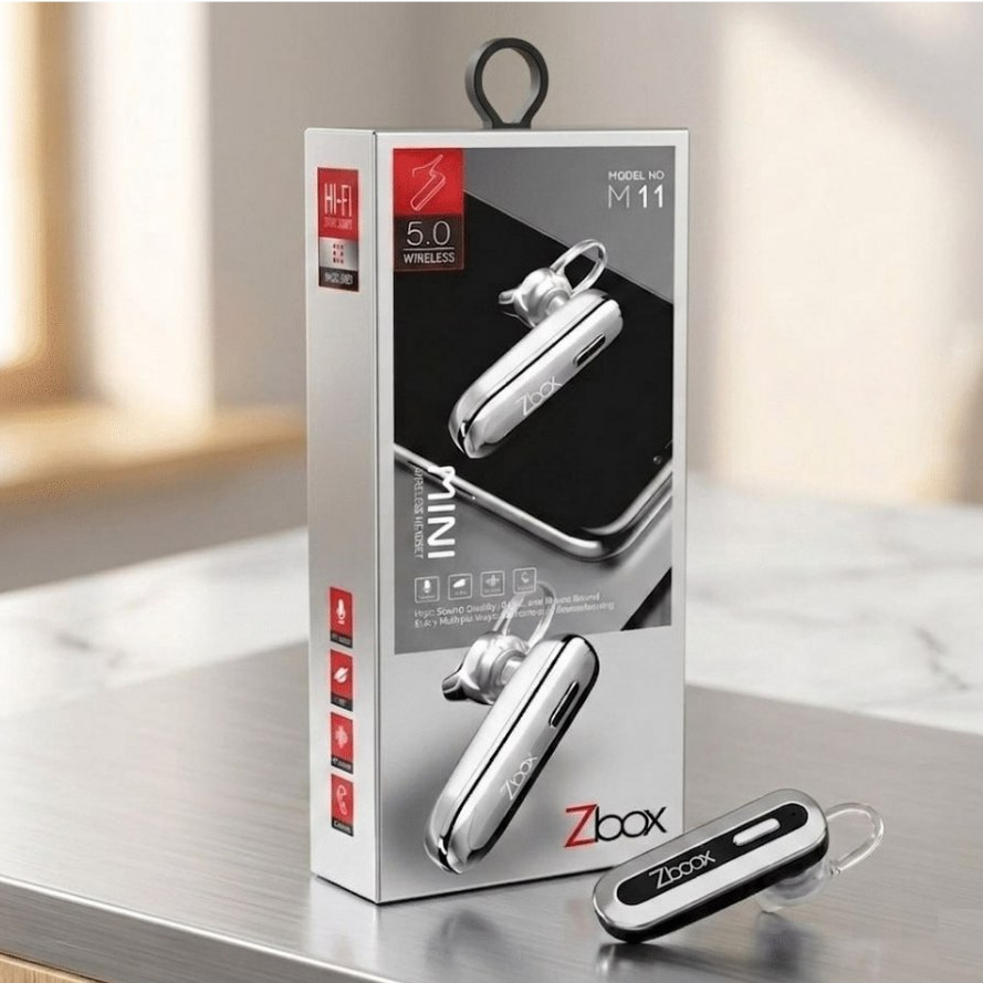 HEADSET BT ZBOX M11 – Headset Bluetooth Mini, Ringan, Elegan, dan Super Nyaman