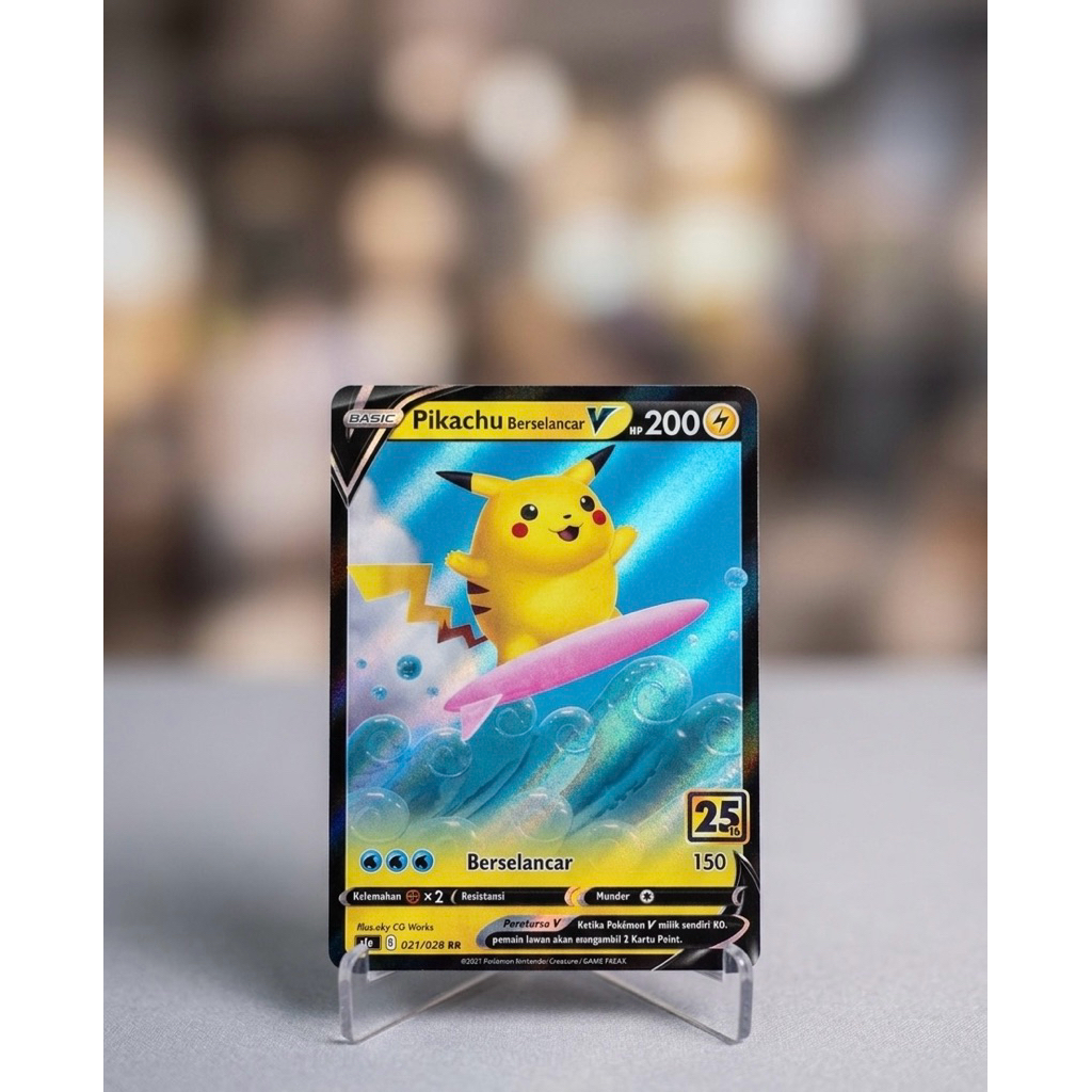 [WTS] Kartu Pokémon TCG: Surfing Pikachu V (Pikachu Berselancar V) - 25th Anniversary Edition