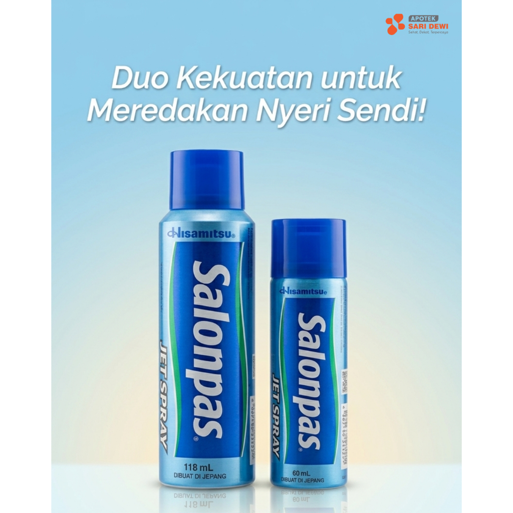 [ORIGINAL] Salonpas Jet Spray - Pereda Nyeri Otot & Sendi Praktis Solusi Cepat & Praktis Atasi Nyeri