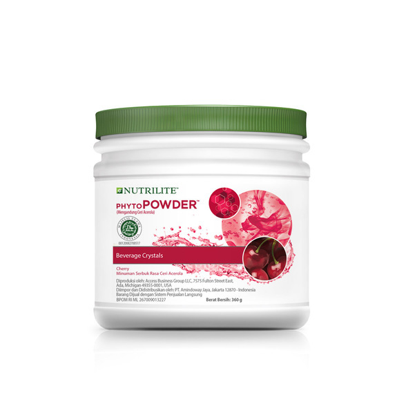 Nutrilite Phytopowder Cherry Canister dan Nutrilite Phytopowder Lemon Canister