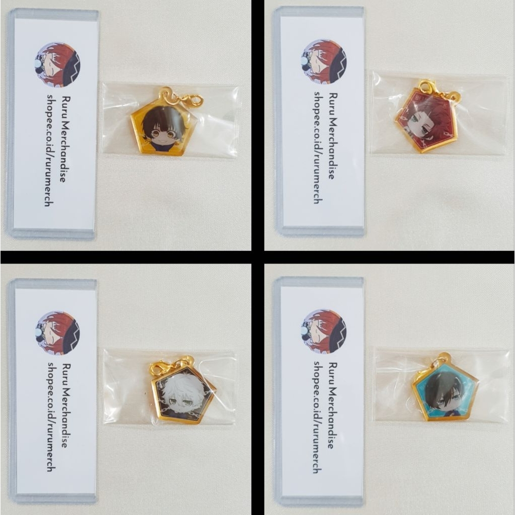 Blue Lock Exhibition Gold Chibi Mini Metal Charm