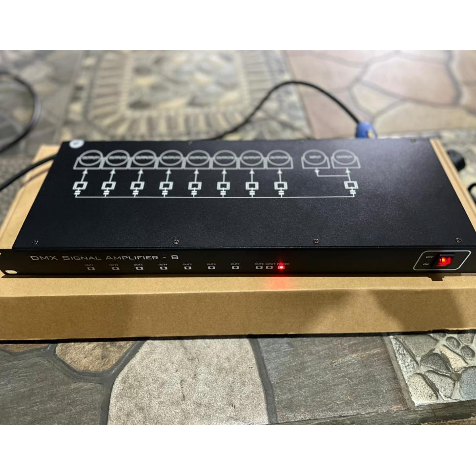 DMX SPLITTER LIGHTING 8CHANNEL
