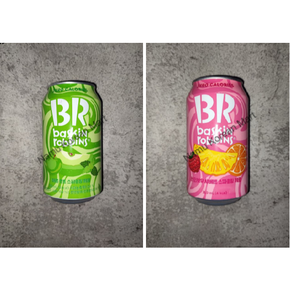 Baskin Robbins Sparkling Apple Mint 350ml / Sparkling Rainbow Sorbet / Minuman Soda Berperisa / Minu