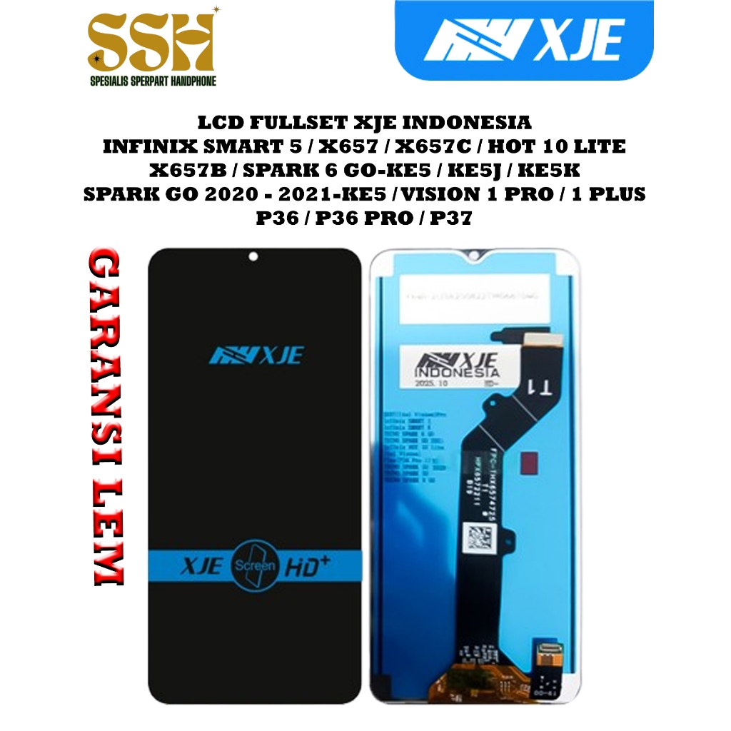 LCD INFINIX X657 / SMART 5 / X657 / X657C / HOT 10 LITE / X657B / SPARK 6 GO-KE5 / KE5J / KE5K / SPA