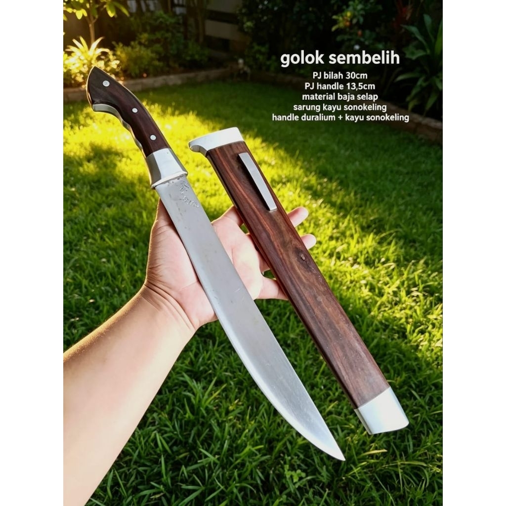 GOLOK PISAU SEMBELIH BAJA SELAP 30 CM SUPER TAJAM