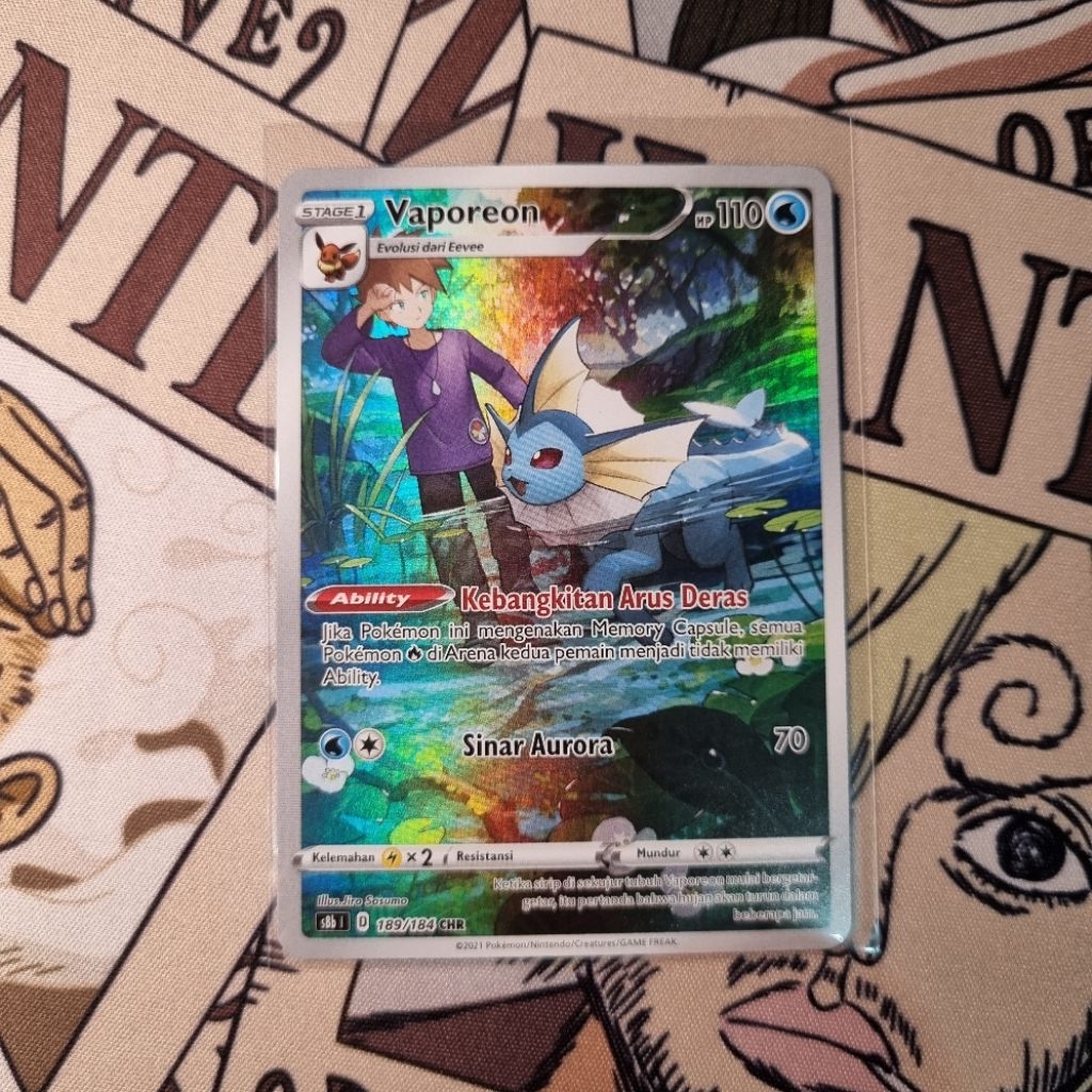 Vaporeon CHR S8b Pokemon TCG Indo