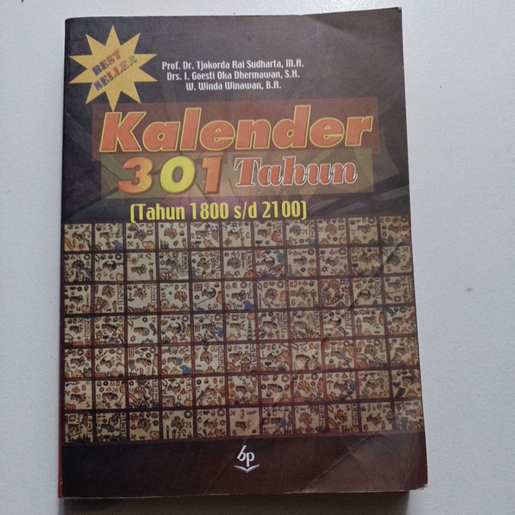 BUJU KALENDER 301 TAHUN (TAHUN 1800 S/D 2100)
