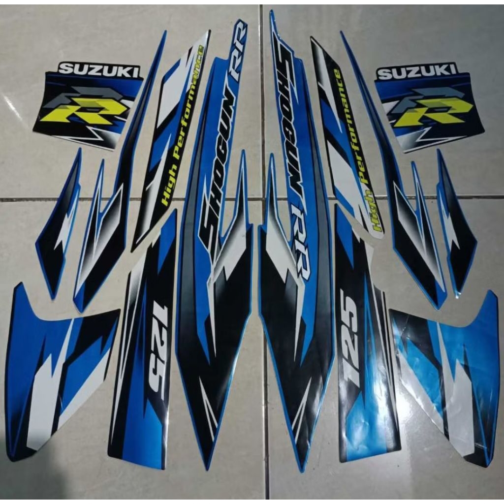 stiker striping motor suzuki shogun 125 rr 2008