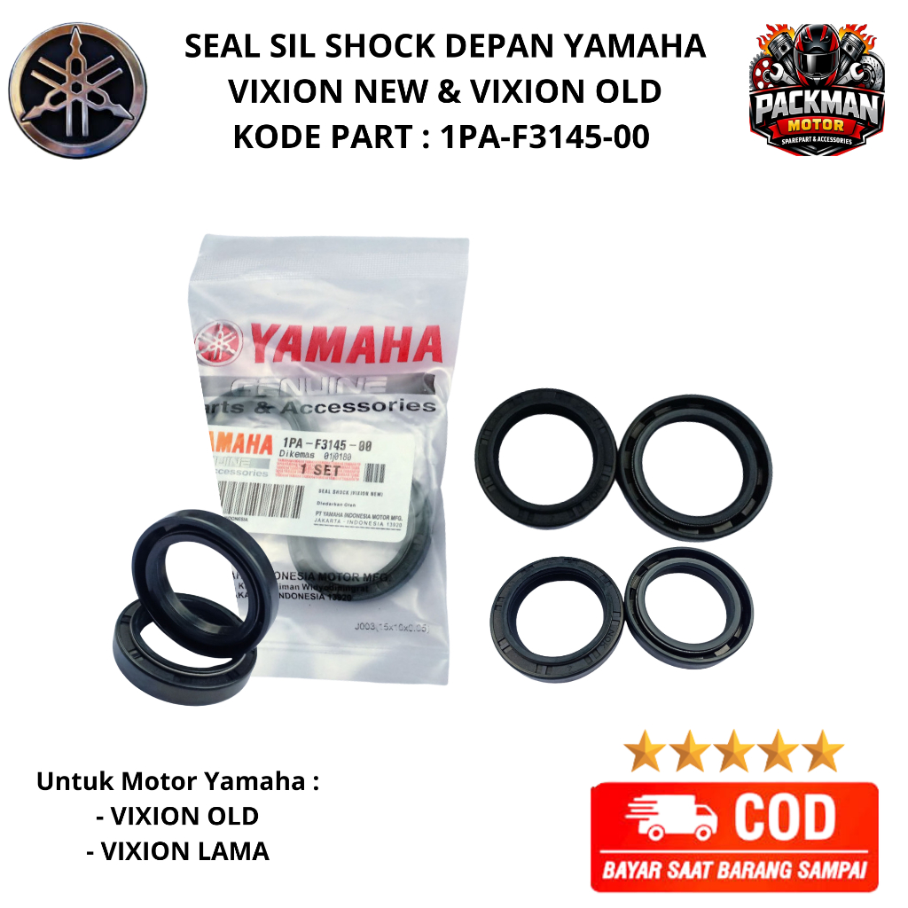 seal shock depan vixion old - seal shock depan vixion new - 1PA ori Packman motor