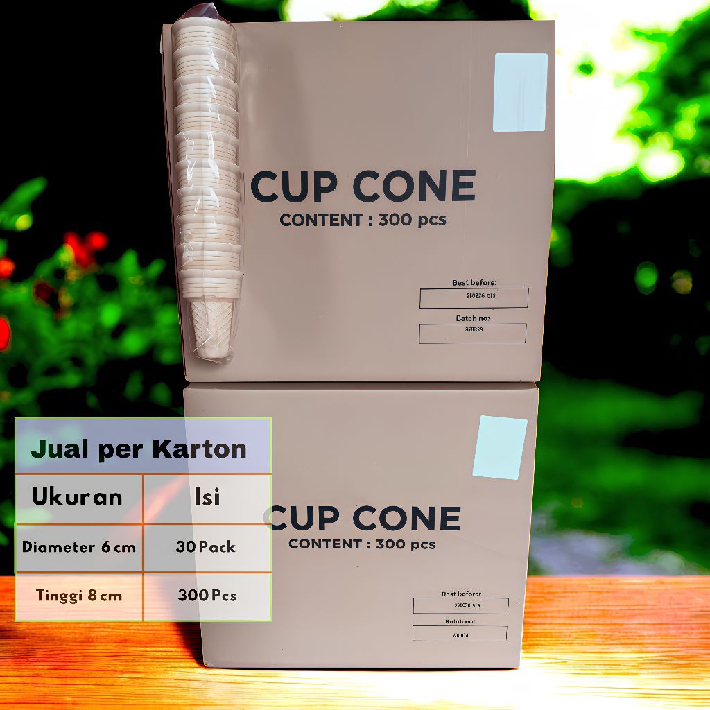 Cup Cone/contong Kerupuk Es krim