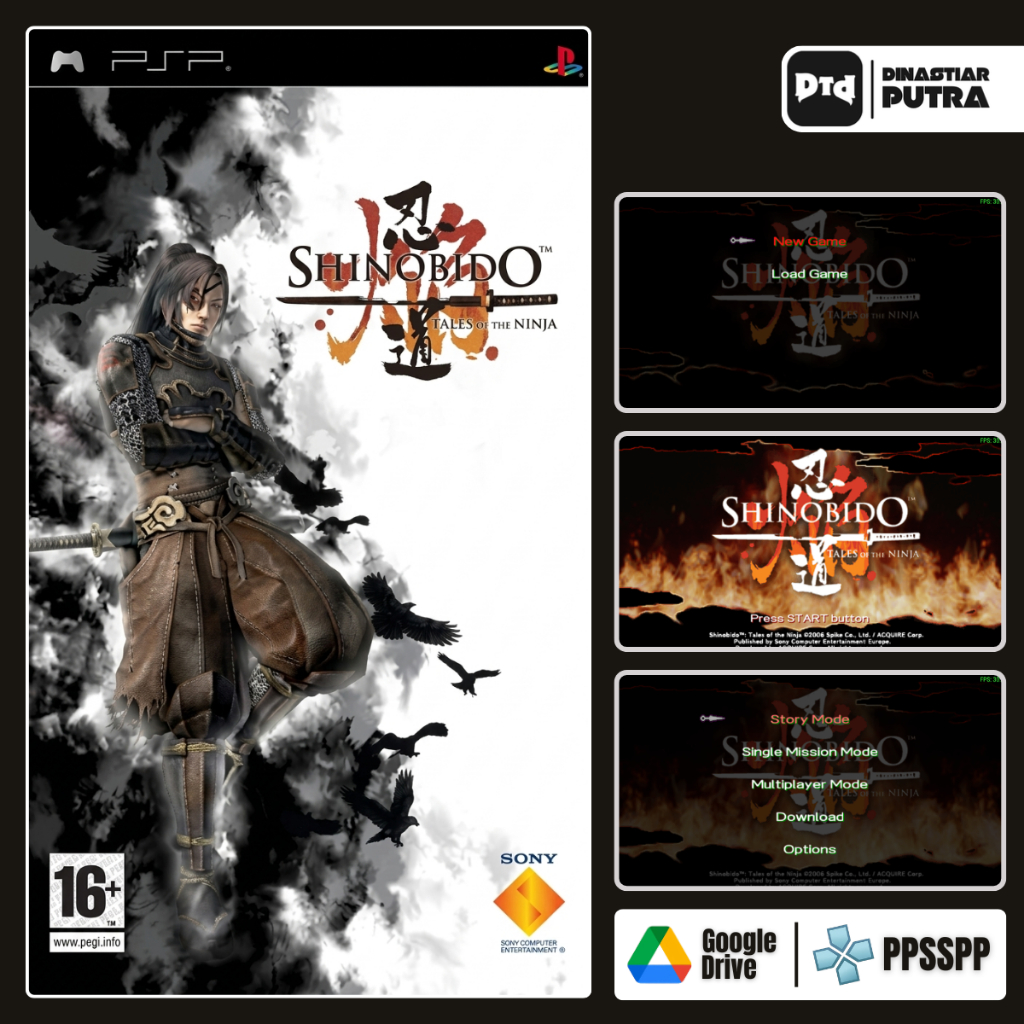 Game PSP Shinobido Tales Of Ninja - Format ISO Siap Main (Google Drive)