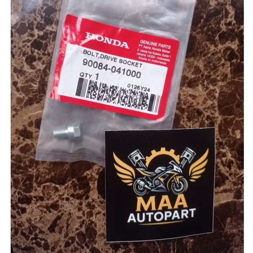 Bolt Drive Socket Baut Pengunci Gear Gir Depan CB150R CB 150R CBR150R CBR 150R 90084041000 Asli