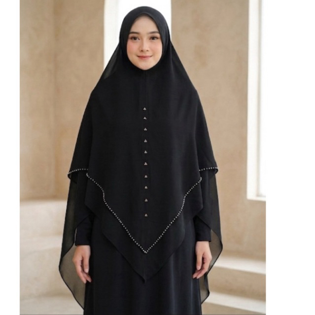 HIJAB INSTAN // HIJAB HITAM SYAR’I ORIGINAL TEMBORO