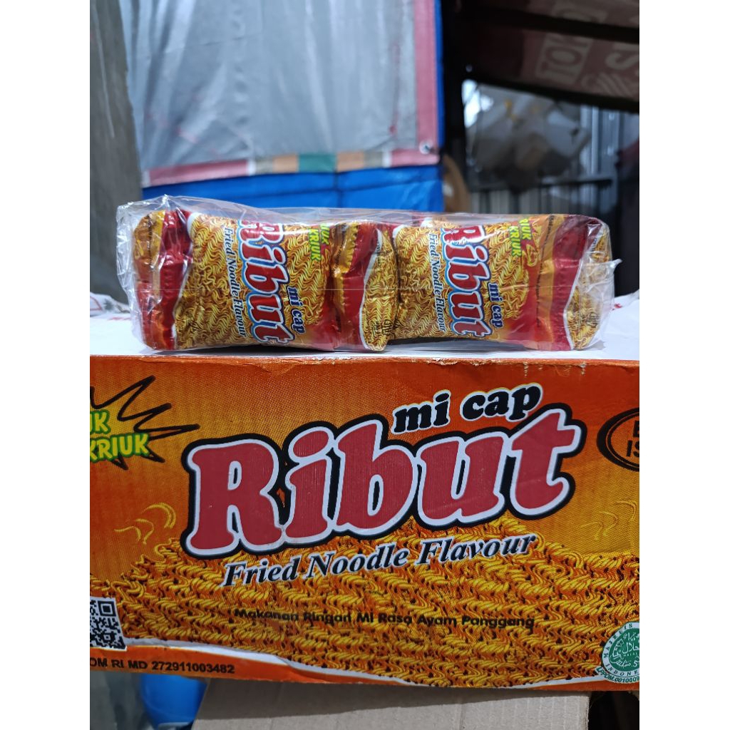 Mie cap Ribut Snack renceng isi 20