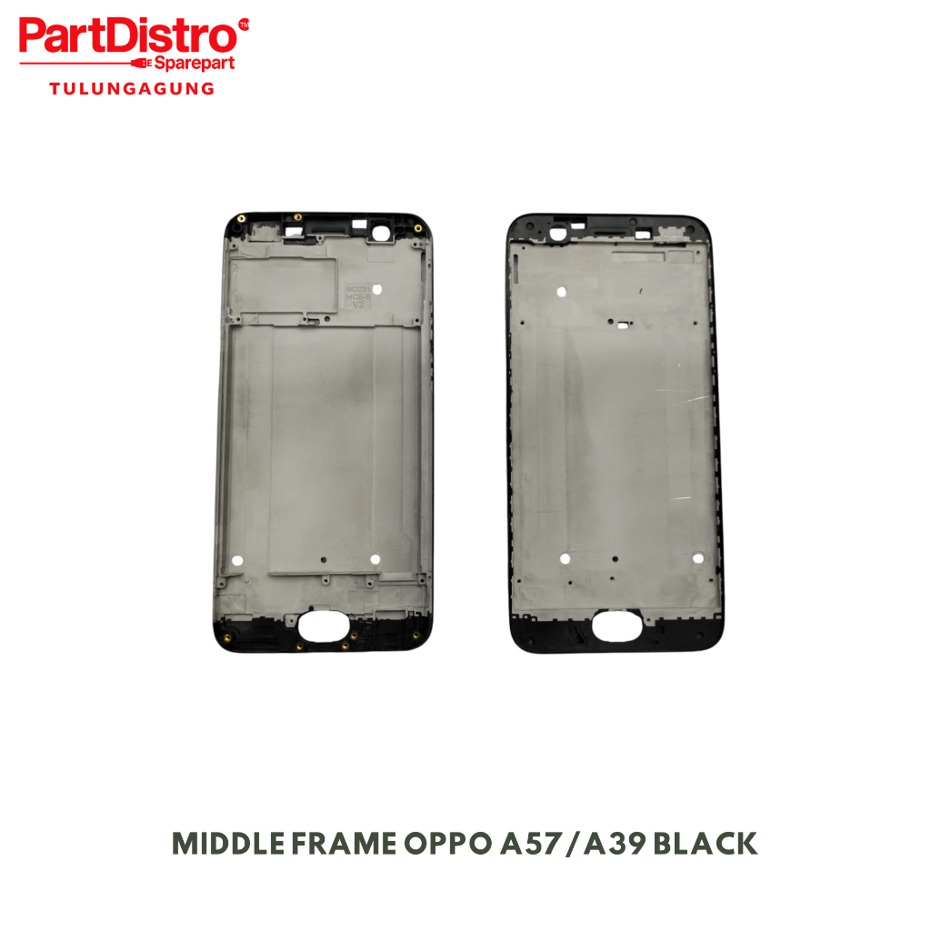 TULANGAN / TATAKAN / MIDDLE FRAME OPPO A57/A39 BLACK