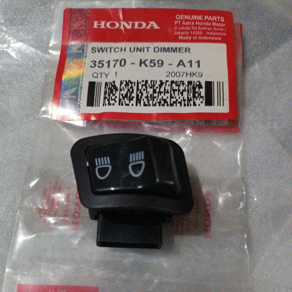 35170-K59-A11 HGP AHM 100% ORIGINAL SWITCH DIMMER SAKLAR DIM VARIO 150 LED 35170K59A11