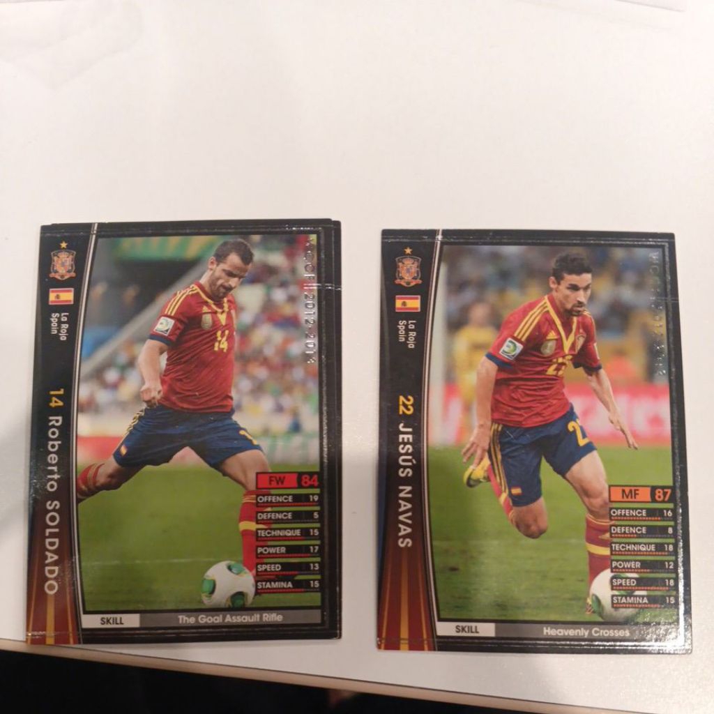 kartu bola panini wccf 2012/2013 Spanyol
