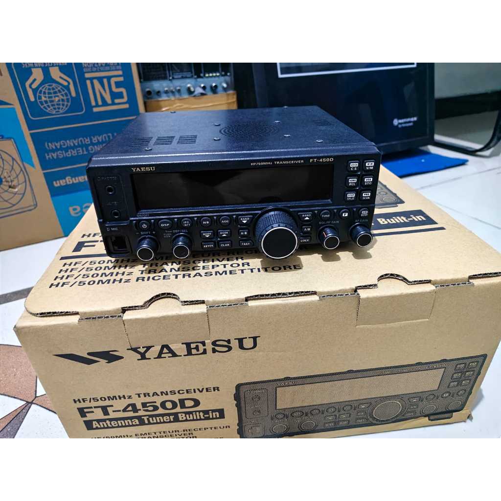 RIG YAESU FT-450D ADA SWR TUNER NYA SSB HF YAESU FT450 D BARU