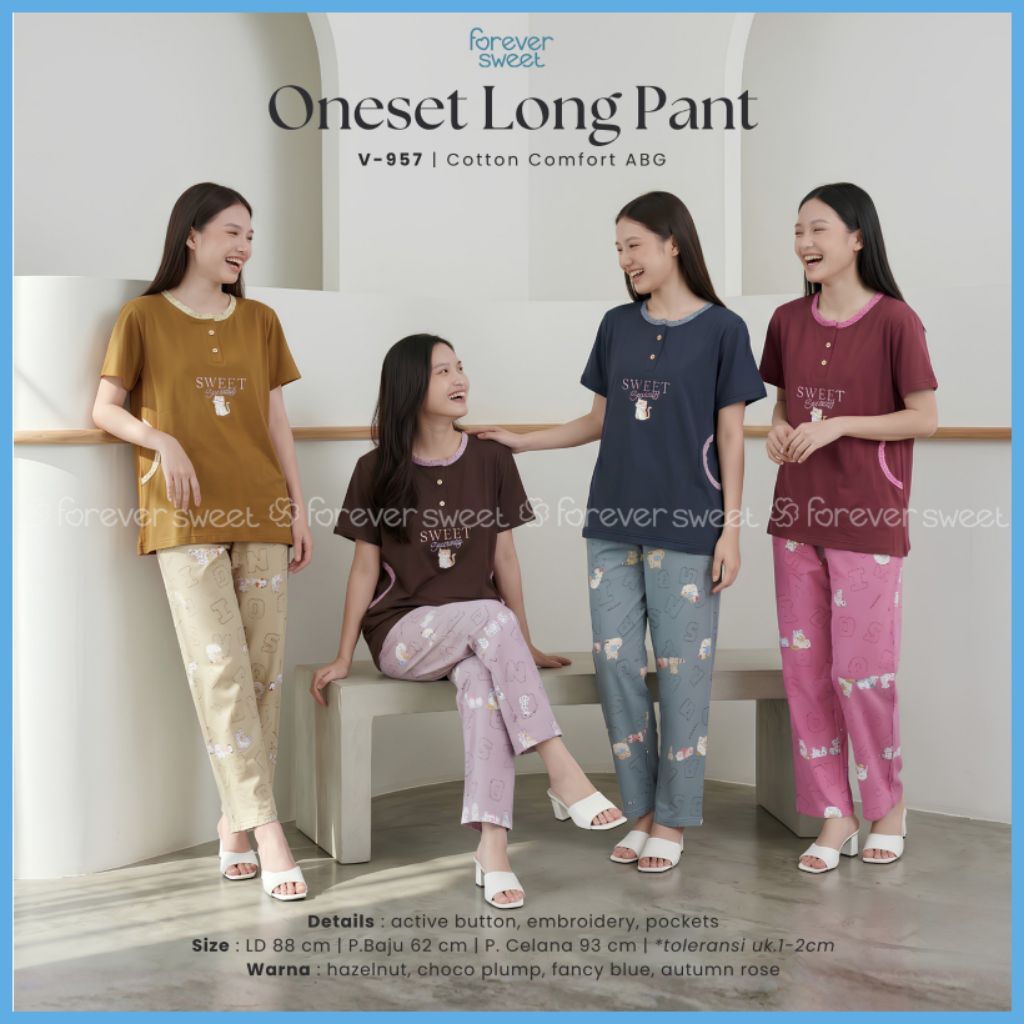 FOREVER SWEET PIYAMA ANAK PEREMPUAN BAJU TIDUR REMAJA ABG
