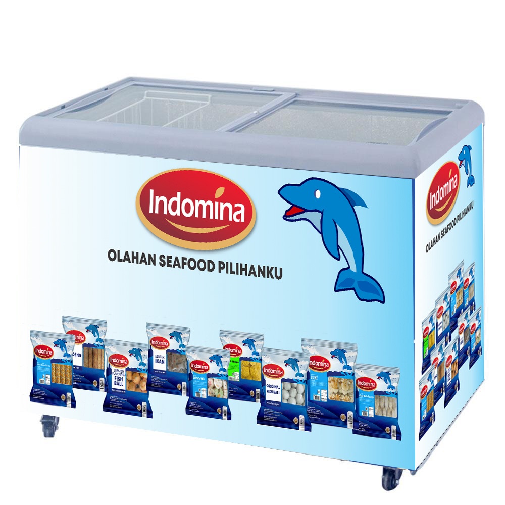 Stiker kulkas freezer frozen food Indomina