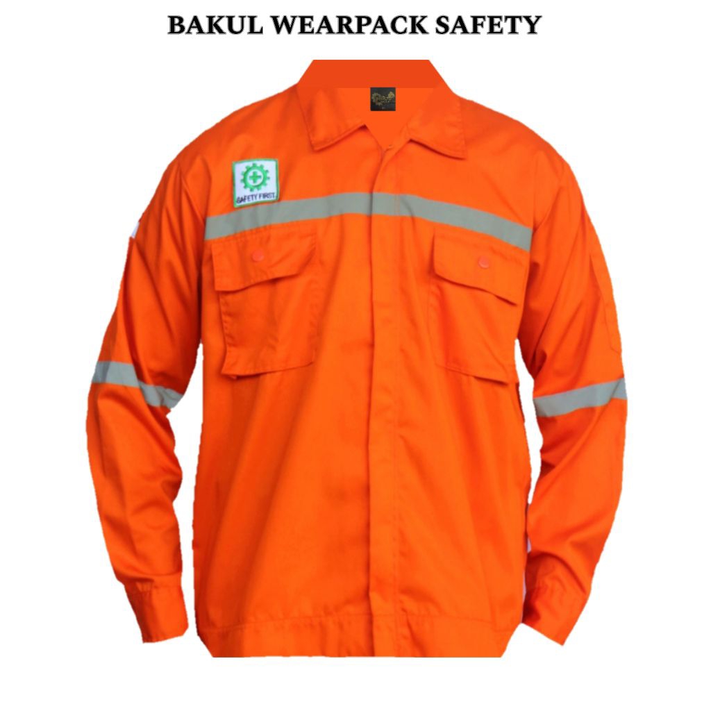 WEARPACK SAFETY ATASAN WEARPAK OREN POLOS