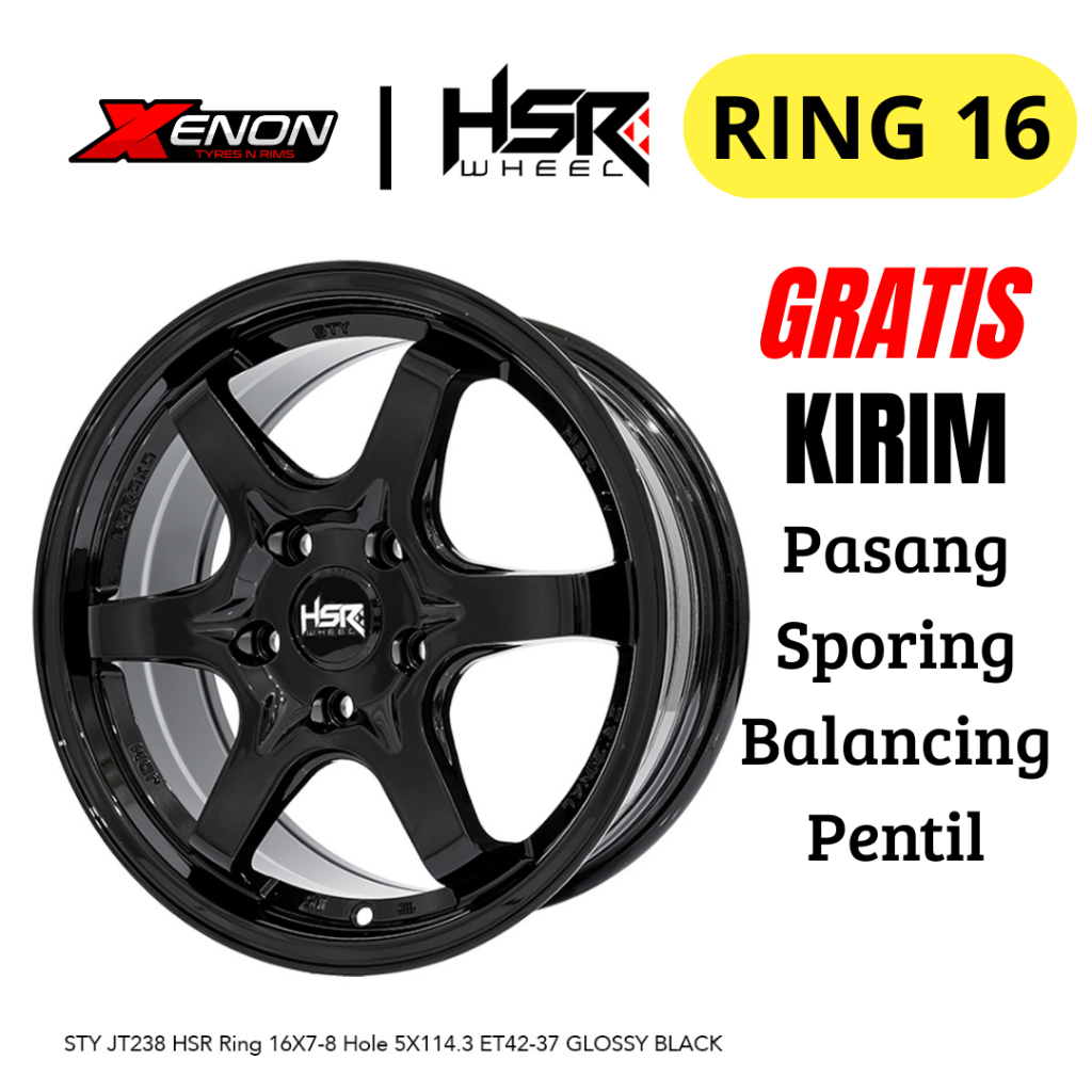 VELG HSR STY RING 16 ERTIGA GRANDMAX TERIOS DAN LAINYA LOBANG 5 toko velg tangerang ciledug