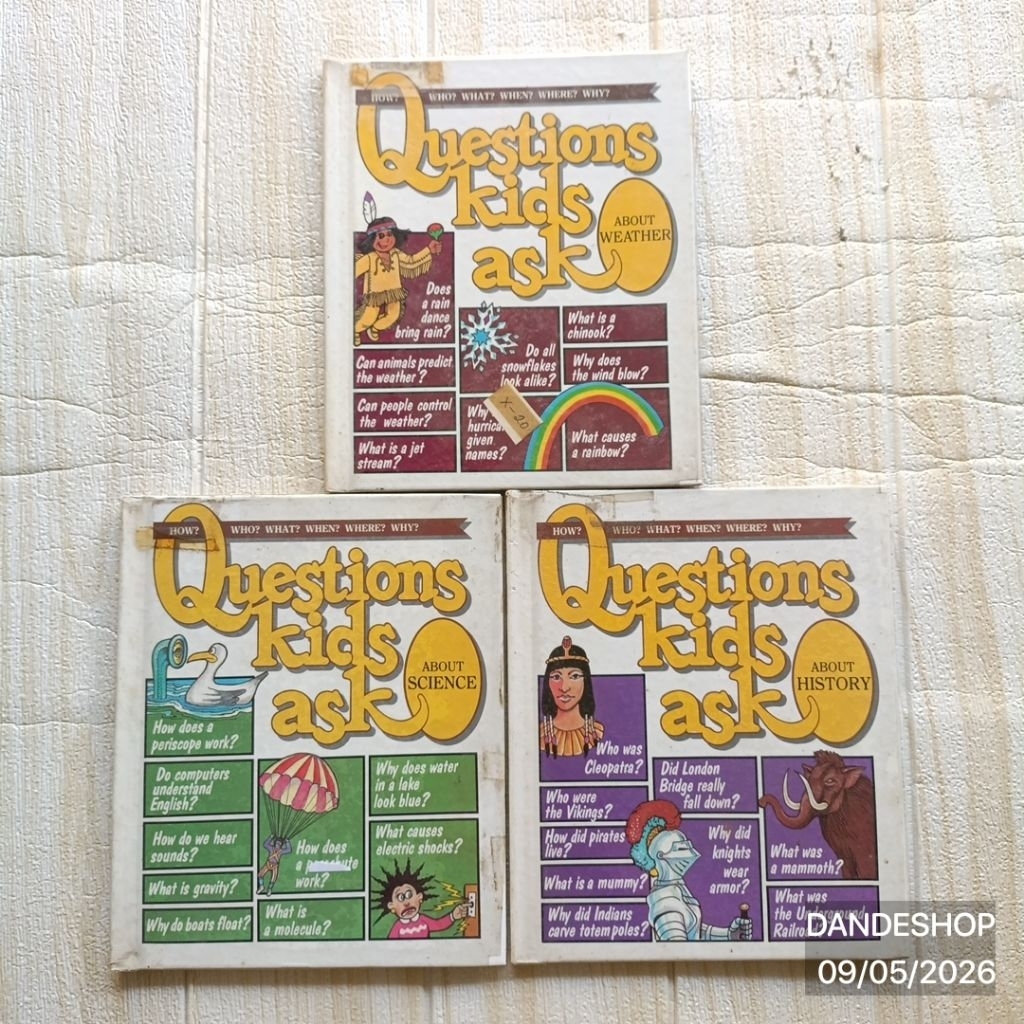 Question Kids Ask About.... (GROLIER) Hardcover Bahasa Inggris Ensiklopedia
