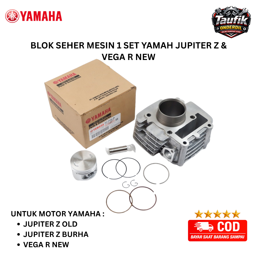 ori Blok Seher Mesin Yamaha Jupiter Z & Vega r new - 5TP original Taufik onderdil