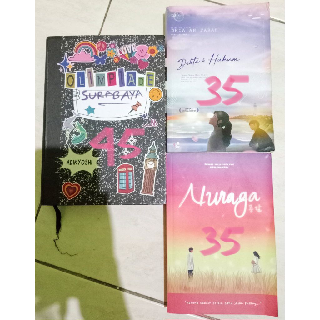 WTS PRELOVED NOVEL ORI OLIMPIADE SURABAYA, NURAGA, DIKTA DAN HUKUM