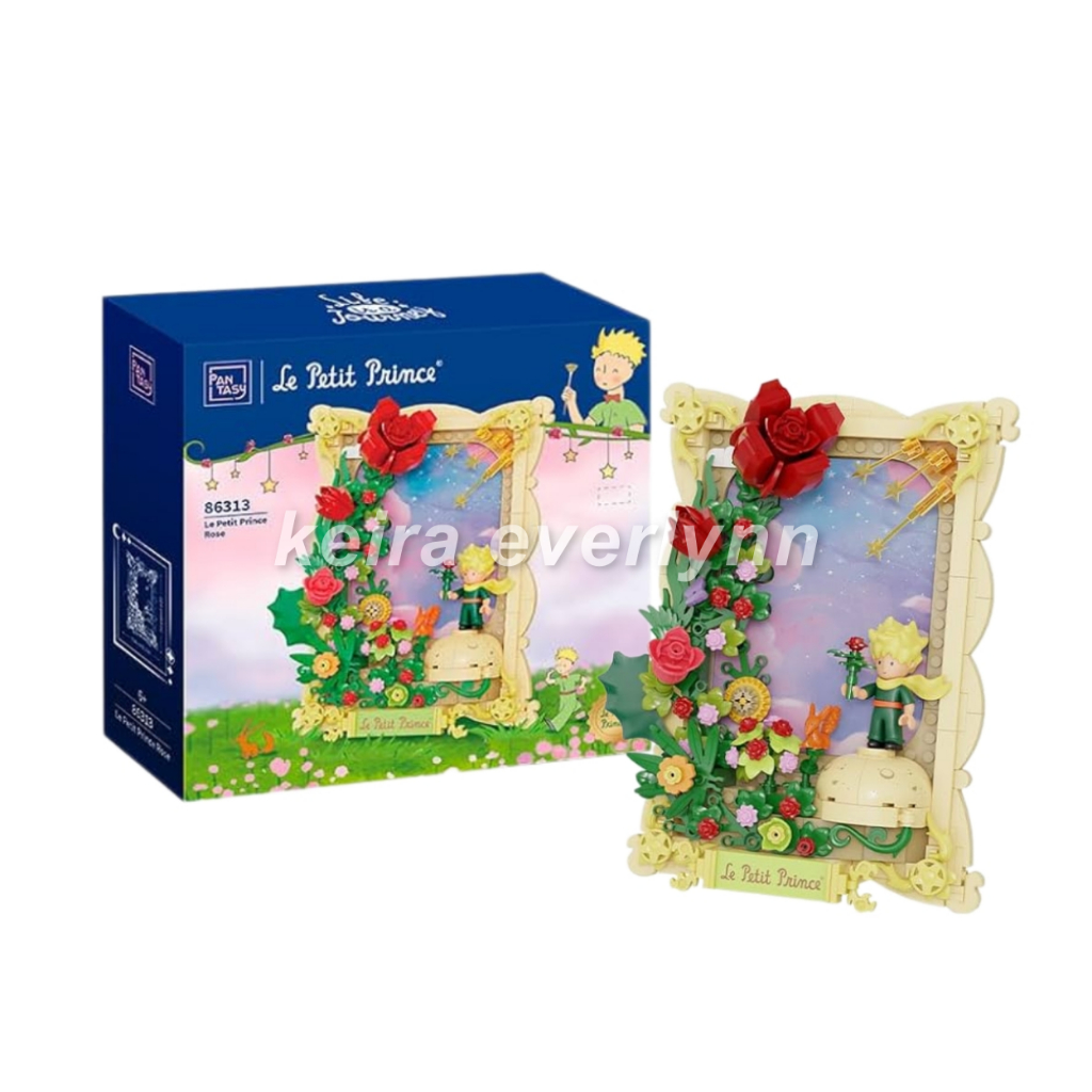 Pantasy x Le Petit Prince Rose 86313 Building Blocks / Lego Mainan Anak