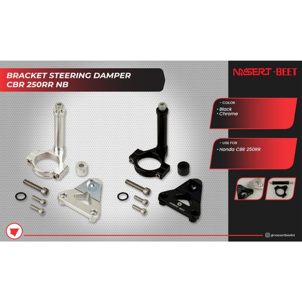 Bracket Steering Damper CBR 250RR NB – Steering Stabilizer Cbr 250RR NASSERT BEET