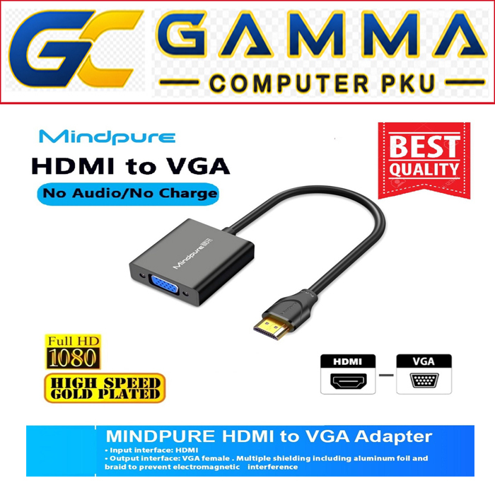 CONVERTER HDMI TO VGA ADAPTER / MINDPURE HDMI TO VGA CONVERTER