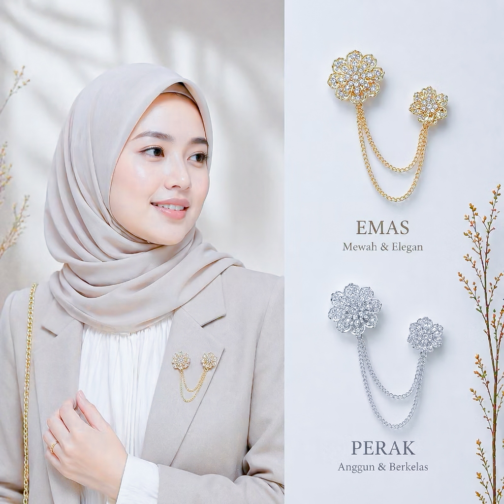 Bros baru/Bros Melayu Viral Unik Dan Cantik Bros rantai Kebaya Bros Rantai Kutubaru