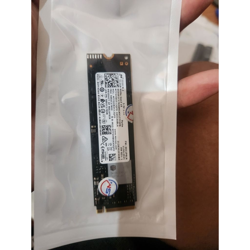 SSD NVME Gen 3 512Gb